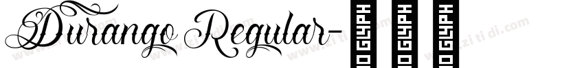 Durango Regular字体转换